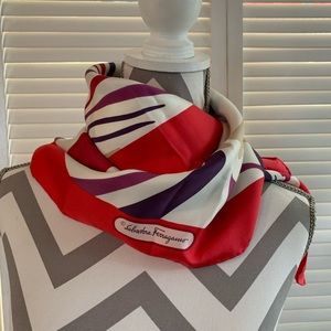 Salvatore Ferragamo printed silk scarf
